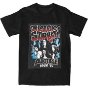 Men Women Graphic Printed Black S-Sabbaths Band T Shirt Tee 100%