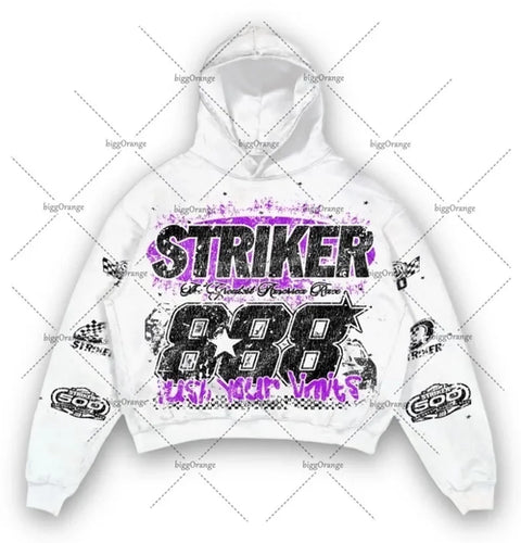 2024 American style hoodie letter print pullover sweatshirt hoodie