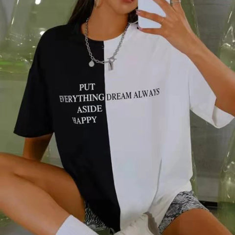 2022 Summer Women T Shirt Oversized T-shirt for Men  Tops for Women