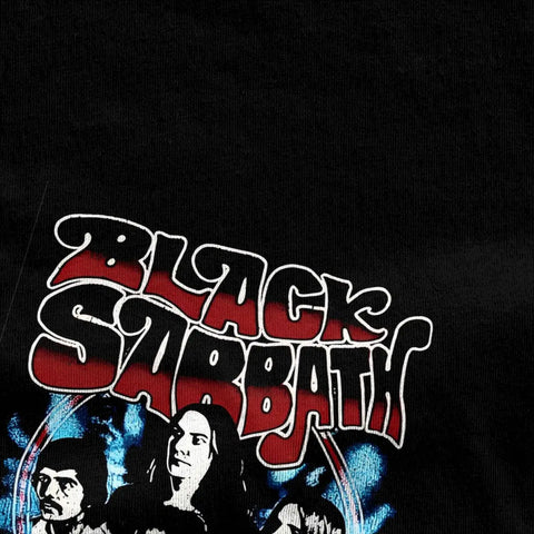 Men Women Graphic Printed Black S-Sabbaths Band T Shirt Tee 100%