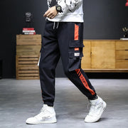 2024 New Hip Hop Joggers Cargo Pants Men Harem Pants Multi-Pocket