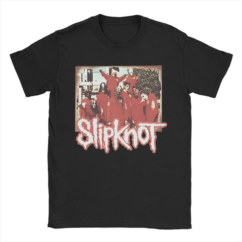 Men Women S-Slipknotting Band Shirt Cotton Graphic Printing Tee Shirts