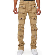 Multi-pocket Cargo Jeans Y2k Men’s Jeans Stretch Straight-leg Pants